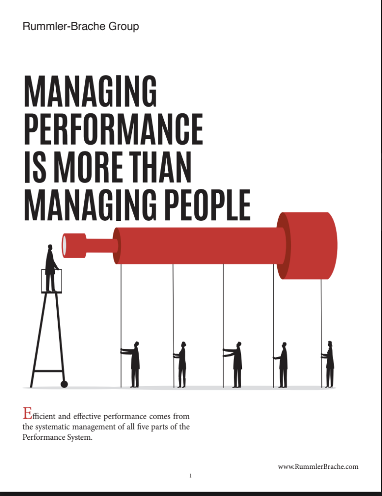 Managing Performance Is More Than Managing People